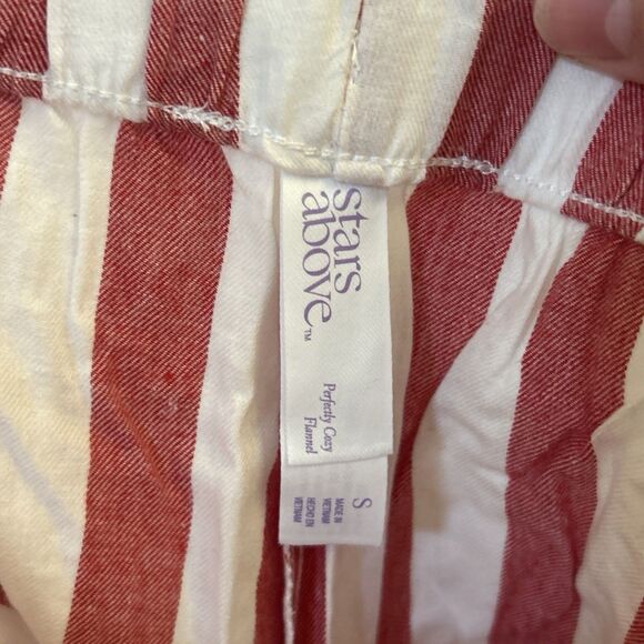 2-Pack NWT Stars Above Women’s Linen Blend Sleep Pajama Shorts Red Stripe Size S - Picture 11 of 16
